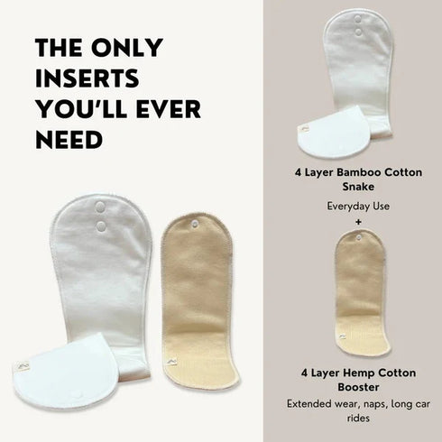 Mimi & Co Originals 2.0 Duo Inserts| Bamboo & Hemp Cotton